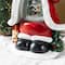 Glitzhome® 100mm Christmas Resin Lighted Snowflakes Snowman Waterglobe
